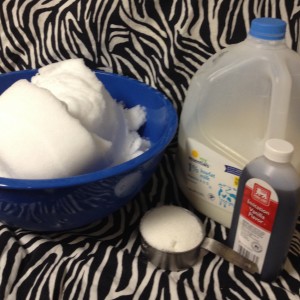 Snow Cream Ingredients