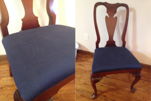 Chair reupholstered