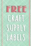 free craft supply labels